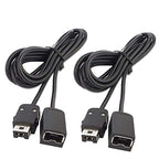 NES Classic Controller Extension Cable 3M / 10ft (2-Pack), SNES Extension Power Cord Compatibility Nintendo SNES Classic Edition Controller (2017) and Mini NES Classic Edition (2016), Wii, Wii U