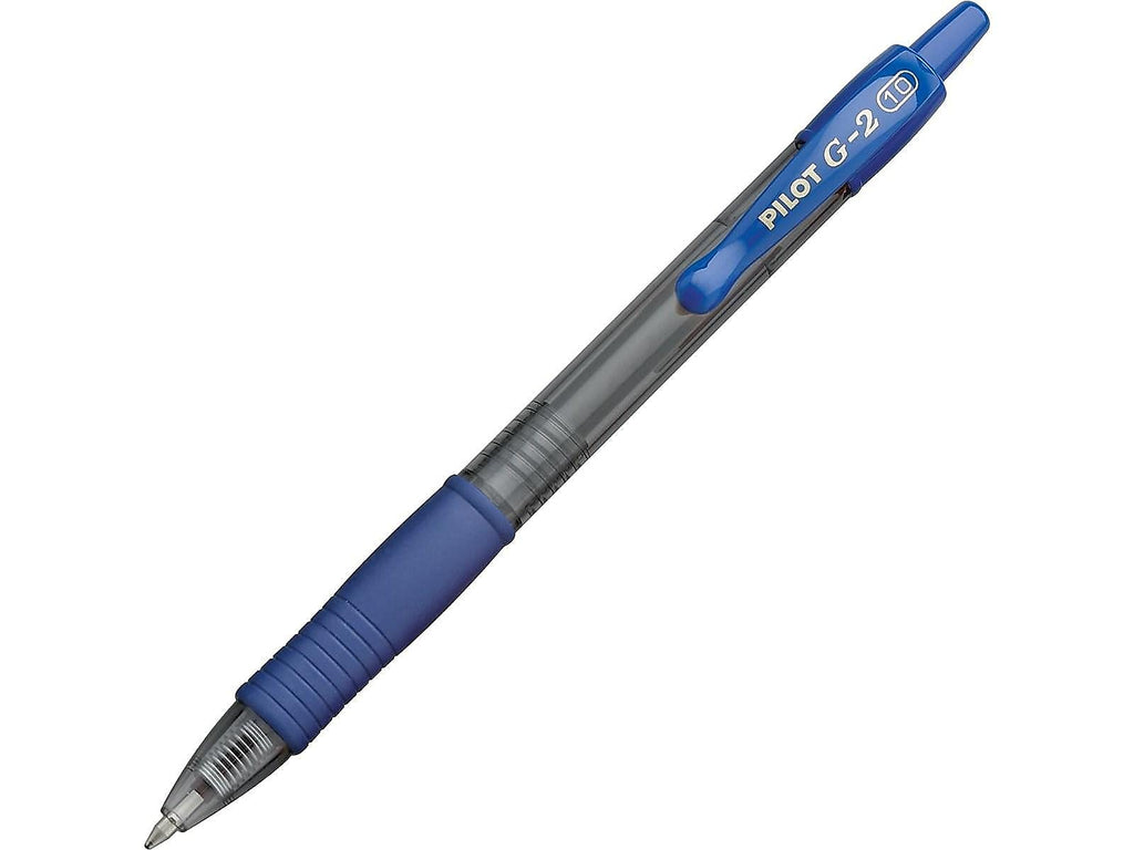 G2 Premium Gel Roller Pens, Bold Point 1 mm, Blue Ink Pens Bold Point, Pack of 12 - Ideal for School, Journaling, and Office Writing
