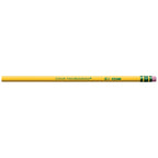 Wood-Cased Pencils, Unsharpened, 2 HB Soft, Yellow, 24 Count