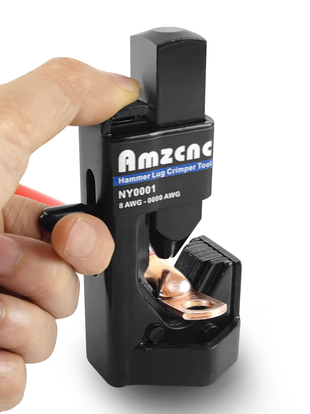 Hammer Lug Crimper Tool - 0000 AWG Battery and Welding Cables( 8 AWG TO 4/0 Wire Gauge)