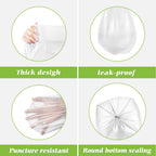 Small Trash Bags 4 Gallon 120 Counts Garbage Bags, Bathroom Trash Can Bin Liners, Small Plastic Bags for home office kitchen, fit 12-15 Liter, 3,3.5,4.5 Gal, Clear