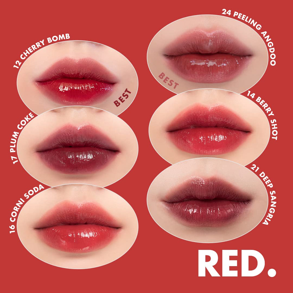 Juicy Lasting Tint 25 BARE GRAPE, Vivid color, Glossy Finish, Long-lasting, MLBB, moisturizing, Highly-Pigmented, Clear & Natural Makeup, Lip Tint for Daily Use, K-beauty, 5.5g / 0.2 oz