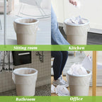 Small Trash Bags 4 Gallon 200 Counts Garbage Bags, Bathroom Trash Can Bin Liners, Small Plastic Bags for home office kitchen, fit 12-15 Liter, 3,3.5,4.5 Gal, Clear