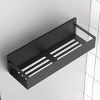 Metal 4 Pack Magnetic Spice Storage Rack Organizer for Refrigerator and Oven, Black Fridge Organizers and Storage, Metal