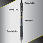 G2 Premium Gel Roller Pens, Bold Point 1 mm, Blue Ink Pens Bold Point, Pack of 12 - Ideal for School, Journaling, and Office Writing