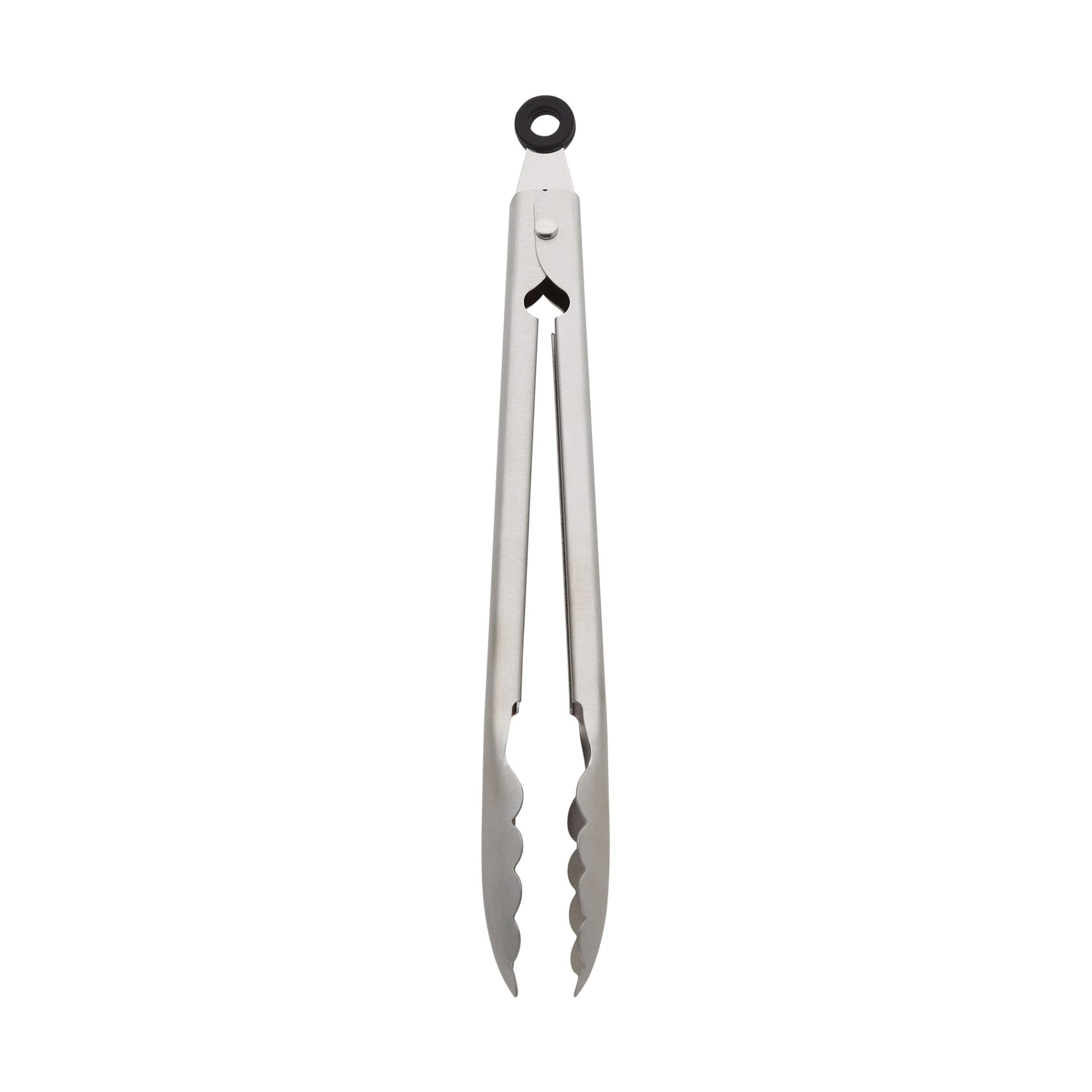 Stainless Steel Utility Tongs, 12 Inch