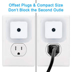 LED Night Light Lamp with Smart Sensor Dusk to Dawn Sensor, Daylight White, 0.5W Plug-in, 6-Pack
