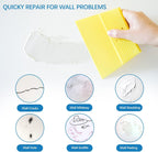 Drywall Repair Kit,Drywall Hole Patch Repair Kit,Wall Spackle Paste 9.8OZ to Fix Wall Surface Holes and Creak Damage with White Wall Repair Putty,Scraper,Sanding Pad Fill Quick and Easy Solution