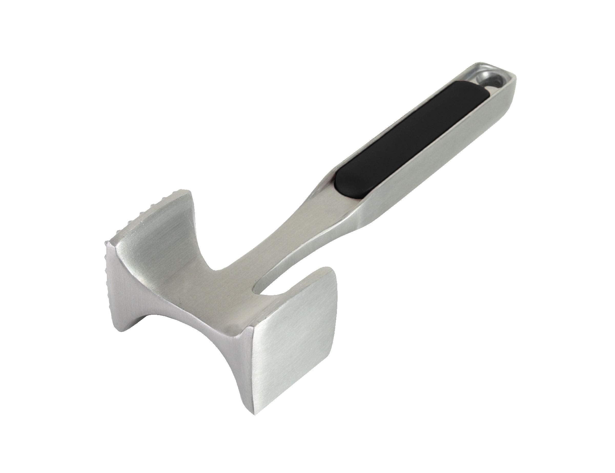 Gourmet Multi Sided Meat Tenderizer for Pounding Meats, Nuts, Shellfish, ect, Hang Hole for Easy Storage, Hand Wash, One Size, Black