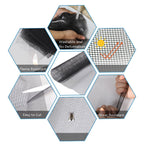 Windows Screen and Screen Door Replacement, 48"x118" Durable Fiberglass Screen Mesh - Screen & Sliding Screen Door Repair for Patio & Window