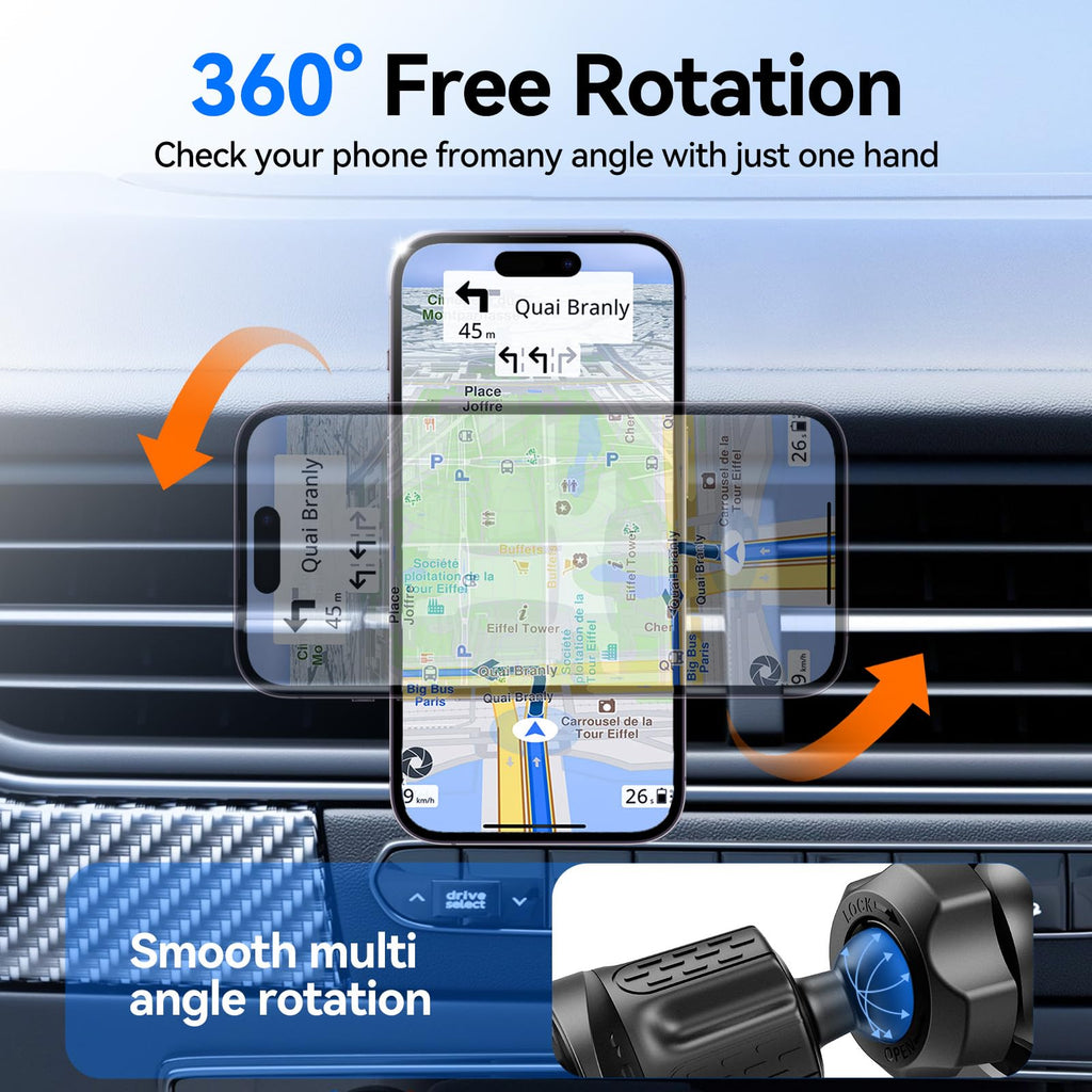 MagSafe Car Mount,【22 N55 Super Magnets】 Magnetic Phone Holder for Car Air Vent, Cell Phone Mount Car Accessories Compatible with iPhone 17 16 15 14 13 12 Pro Max