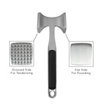 Gourmet Multi Sided Meat Tenderizer for Pounding Meats, Nuts, Shellfish, ect, Hang Hole for Easy Storage, Hand Wash, One Size, Black