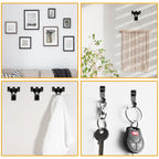 Picture Hangers, 385Pcs Picture Hanging Kit with Heavy Duty Picture Hanging Hooks, Sawtooth, Hardware Nails and Picture Hanging Tool, Wall Hangers for Frame, Painting, Art, Photo (Black)
