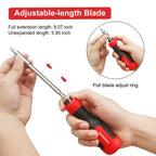 Multi Screwdriver 13-in-1 Screw Driver Adjustable Screwdriver Set Multitool All in One with Torx Security, Flat Head, Phillips, Hex, Square and 1/4 Nut Driver
