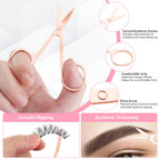 7 Pcs Tweezers for Women Facial Hair, Stocking Stuffers for Teen Girls Women, Christmas Small Gifts for Teen Girls Women, Eyebrow Tweezers Set, Birthday Beauty Cute Gifts for Mom Wife Her