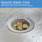 2 Pcs Sink Strainer for Most Kitchen Sink Drain Basket, Upgraded Double-Layer Safe Design Kitchen Sink Strainer (Outer Diameter 4.5 Inch)