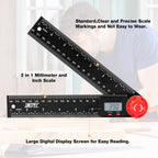 Digital Angle Finder Protractor, Angle Finder Ruler, 7inch 200mm, Angle Measuring Tool for Woodworking,Carpenter,Construction,DIY Measurement
