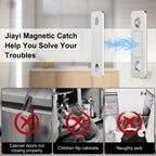 Cabinet Magnetic Catch 4 Pack Ultra Thin Cabinet Door Magnetic Catch for Drawer Magnets Adhesive Cabinet Latch Magnetic Closures for Kitchen Closet Door Closing Magnetic Door Catch Closer