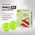 Pro S1 Ball | Crack-Resistant | 38 Hole Outdoor Pickleball Balls | USAPA Approved Pickle Ball for Tournament Play | Advanced Aerodynamics | 4 Pack Pickleballs