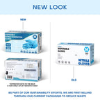 Powder-Free Nitrile Exam Gloves, 4.5 Mil, 100 Pcs Blue Disposable Latex-Free Food-Safe Medical Cleaning Cooking Gloves (Medium)