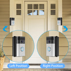 Adjustable 30 to 55 Degree Doorbell Angle Mount Compatible with Ring/Blink Video Doorbell/Battery Doorbell, Replacement Angle Adjustment Adapter Mounting Bracket Wedge Kit