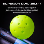 Pro S1 Ball | Crack-Resistant | 38 Hole Outdoor Pickleball Balls | USAPA Approved Pickle Ball for Tournament Play | Advanced Aerodynamics | 4 Pack Pickleballs