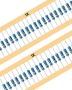 1000 PCS Resistor Kit 1/4 W +-1% Premium Metal Film Resistors Assortment Kit, 25 Values (1-1M Ohm) 40 Each, Breadboard & DIY Electronics, Includes 10k, 1k, 220 Ohm Resistors Pack