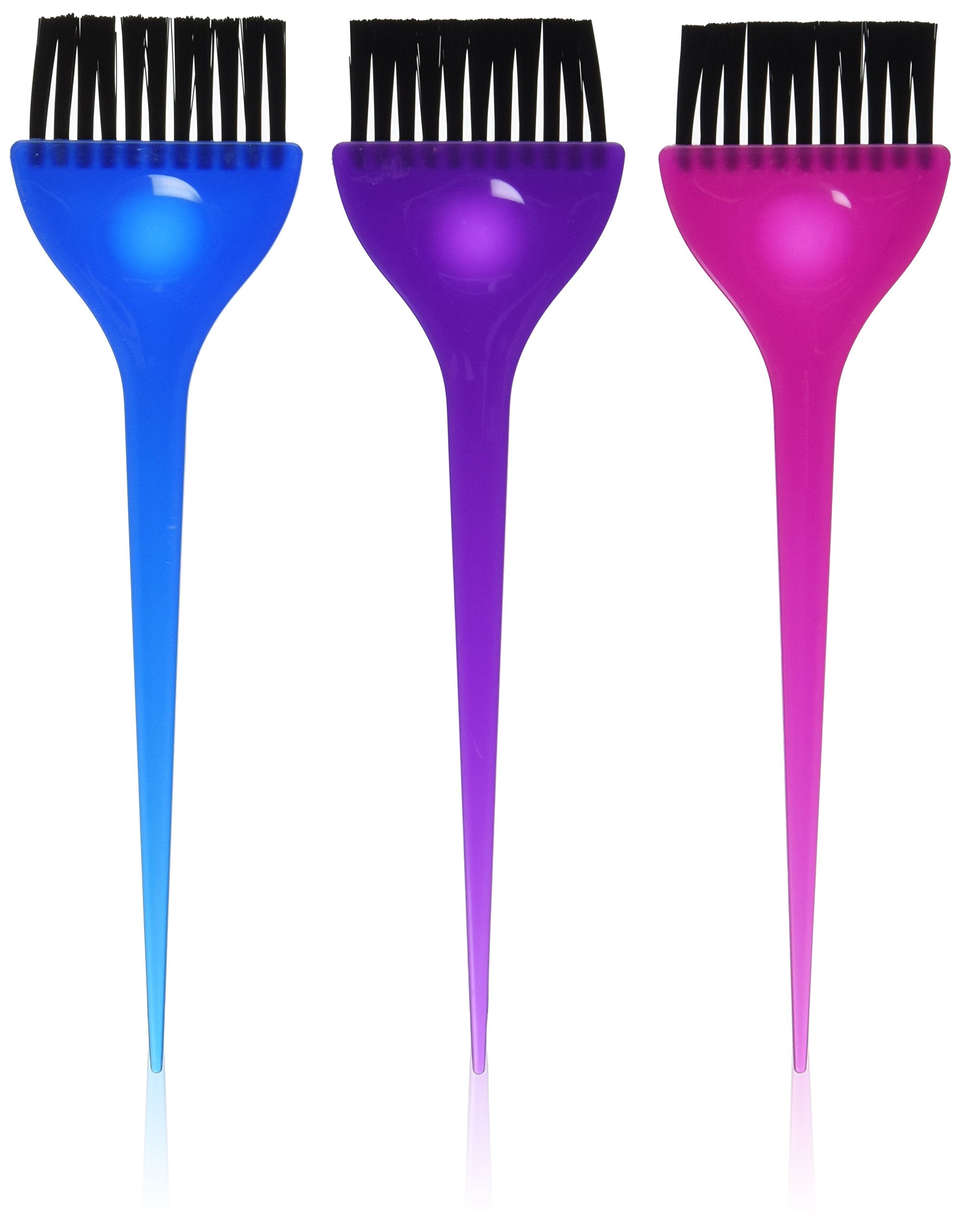 3 Piece Translucent Dye Brush Set