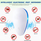 (2026 Upgraded) Ultrasonic Insect & Pest Indoor Repeller, Plug-in Pest Control Electronic Repellent for Rodent, Mouse, Mice, Rats, Roaches, Bugs, Ants, Spiders, Mosquitoes, for Home, Warehouse 6 Pack