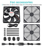 Cooling Case Fan for Receiver Xbox TV Box Router 120mm x 25mm 5V USB