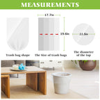 Small Trash Bags 4 Gallon 200 Counts Garbage Bags, Bathroom Trash Can Bin Liners, Small Plastic Bags for home office kitchen, fit 12-15 Liter, 3,3.5,4.5 Gal, Clear