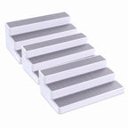3 Tier Spice Rack Organizer for Cabinet, 3 Pack Non-Slip Spice Rack Shelf Organizer, Holds 24+ Jars, Plastic Spice Organizer for Cabinet, Pantry & Kitchen Countertop, White