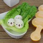 Rice Ball Mold,Rice Ball Shaker, Ball Shaped Kitchen Tools DIY Lunch, Maker Mould Food Decor for Kids, Mold With a Mini Rice Scoop（yellow）…