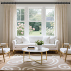 Curtain Rods for Windows 48 to 84 Inch(4-7 Feet),Black 1'' Diameter Drapery Rods with End Cap Style Design,Modern Adjustable Heavy Duty Curtain Rod,Size:36''-88''