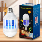 Bug Zapper Light Bulb, 2 in 1 Mosquitoes Killer Lamp Led Electronic Insect & Fly Killer, Porch Light for Entryway, Doorway, Corridor, Balcony and Patio (White)