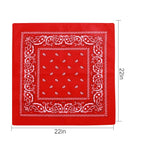 16 Pcs Bandanas Multi-Purpose Bandana Headbands Party Outdoor Head Scarf 22x22 inch Handkerchiefs for Women Men