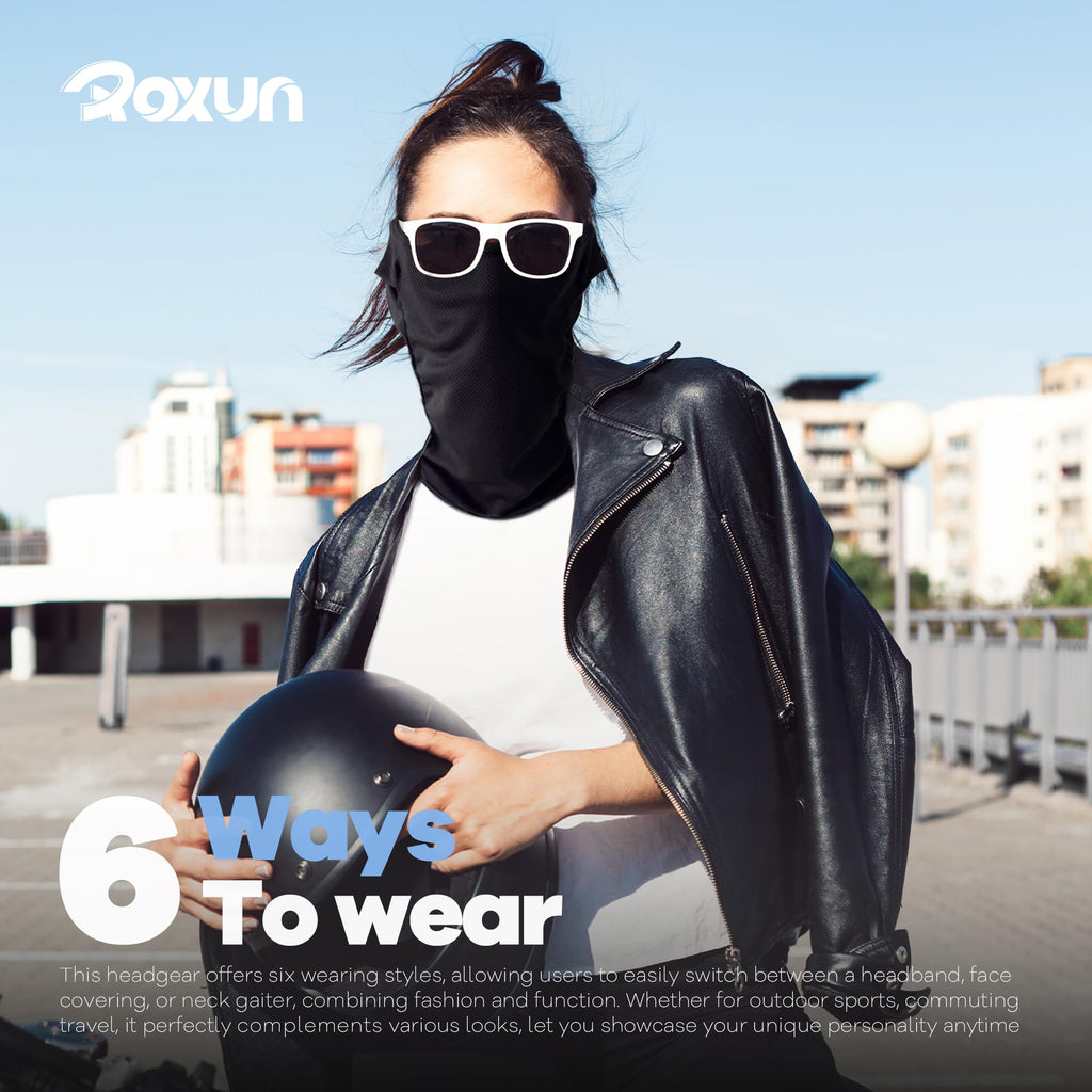 Ski Mask Balaclava Shiesty, Motorcycle Summer Cooling Breathable UV Protector for Men/Women Black