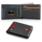 Wallet for Men Slim 11 Credit Card Holder Slots Leather RFID Blocking Small Thin Men's Wallet Bifold Minimalist Front Pocket Large Capacity Gift Box