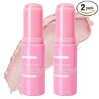 2PCS PDRN Pink Collagen Volume Multi Balm Stick - Hydrating Balm Eye Cream Make Up Base & Moisture Stick, Collagen Wrinkle Stick Face & Body Balm for Neck, Forehead, Smile Lines, Lips